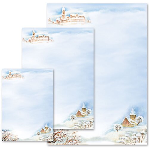 Papel de carta PAISAJE DE INVIERNO