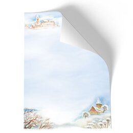 Stationery-Motif WINTER LANDSCAPE | Nature & Landscape, Seasons - Winter | High quality Stationery DIN A4 - 250 Sheets | 90 g/m² | Printed on one side | Order online! | Paper-Media