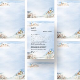 Motif Letter Paper! WINTER LANDSCAPE 250 sheets DIN A4