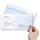 10 patterned envelopes WINTER LANDSCAPE in standard DIN long format (windowless)