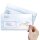 50 patterned envelopes WINTER LANDSCAPE in standard DIN long format (with windows)