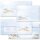50 patterned envelopes WINTER LANDSCAPE in standard DIN long format (with windows)