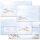 50 patterned envelopes WINTER LANDSCAPE in standard DIN long format (with windows)
