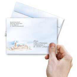 PAYSAGE D’HIVER Briefumschläge Hiver CLASSIC 25 enveloppes, DIN C6 (162x114 mm), C6-8319-25