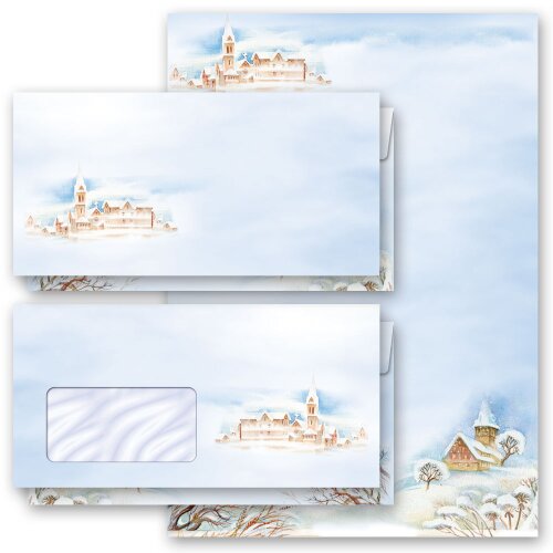 Motif Letter Paper-Sets WINTER LANDSCAPE Nature & Landscape, Seasons - Winter, Winter, Paper-Media