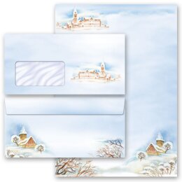 200-pc. Complete Motif Letter Paper-Set WINTER LANDSCAPE Nature & Landscape, Seasons - Winter, Winter motif, Paper-Media