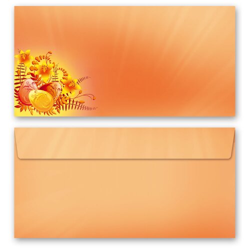 50 patterned envelopes HAPPY EASTER in standard DIN long format (windowless)