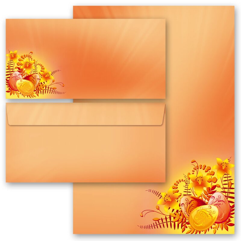 MPA-5194, DIN A4, 25 Blatt Blumen Ostern Motiv-Briefpapier schöne Narzissen