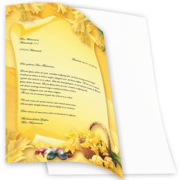 20 fogli di carta da lettera decorati Pasqua PASQUA PRATO DIN A4 - Paper-Media