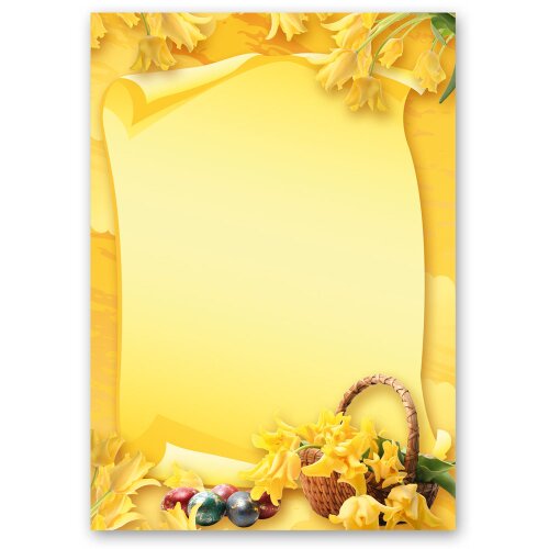 Motif Letter Paper! EASTER FEAST 100 sheets DIN A5 Easter, Easter paper, Paper-Media