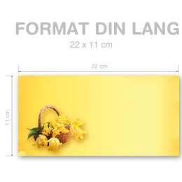 PASCUA Briefumschläge Motivo de Pascua CLASSIC 10 sobres (sin ventana), DIN LANG (220x110 mm), DLOF-8277-10