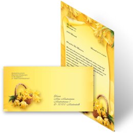 100-pc. Complete Motif Letter Paper-Set EASTER FEAST