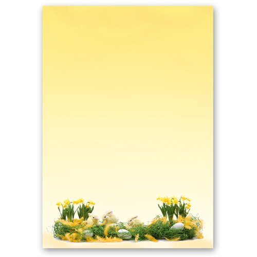 Briefpapier OSTERGRÜSSE - DIN A5 Format 100 Blatt