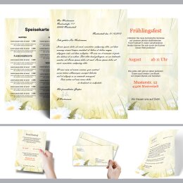 Briefumschläge MARGERITEN - 10 Stück DIN LANG (mit Fenster)