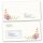 Motif envelopes Flowers & Petals, FLORAL LETTER 10 envelopes (with window) - DIN LONG (220x110 mm) | Self-adhesive | Order online! | Paper-Media