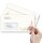 FLORAL LETTER Briefumschläge Flowers motif CLASSIC 10 envelopes (with window), DIN LONG (220x110 mm), DLMF-8355-10