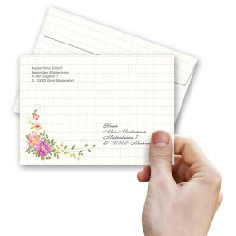 LETTRE FLORALE Briefumschläge Motif de fleurs CLASSIC 25 enveloppes, DIN C6 (162x114 mm), C6-8355-25