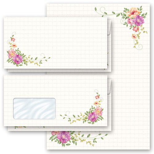 Briefpapier-Sets BLUMENBRIEF