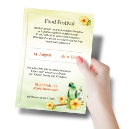 Briefpapier GRÜNER PAPAGEI - DIN A5 Format 250 Blatt
