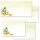25 patterned envelopes GREEN PARROT in C6 format (windowless)