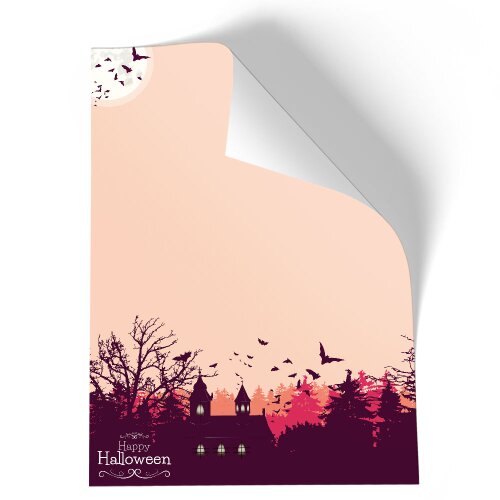 Briefpapier HAPPY HALLOWEEN Herbstmotiv