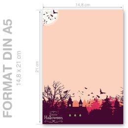 Motif Letter Paper! HAPPY HALLOWEEN 250 sheets DIN A5