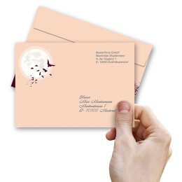10 patterned envelopes HAPPY HALLOWEEN in C6 format (windowless)