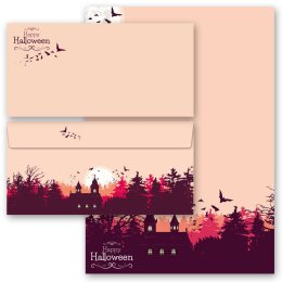 100-pc. Complete Motif Letter Paper-Set HAPPY HALLOWEEN