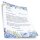 Briefpapier - Motiv BLAUE HORTENSIEN | Blumen & Blüten | Hochwertiges DIN A4 Briefpapier - 20 Blatt | 90 g/m² | einseitig bedruckt | Online bestellen!