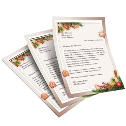 Motif Letter Paper! GINGERBREAD TIME 100 sheets DIN A4