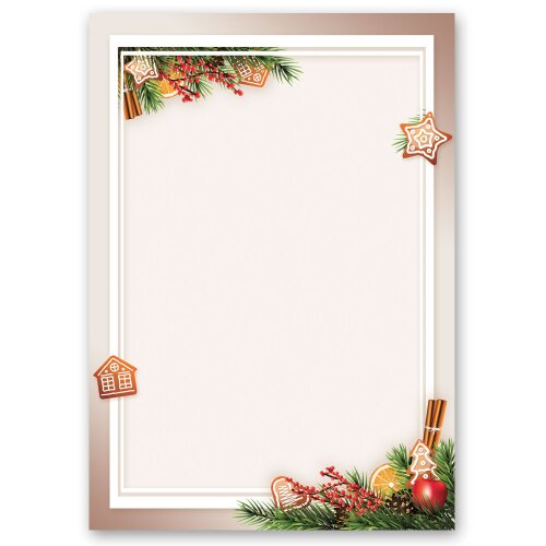 Briefpapier LEBKUCHENZEIT - DIN A4 Format 250 Blatt