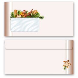 Motif envelopes! GINGERBREAD TIME Christmas envelopes