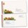 50 patterned envelopes GINGERBREAD TIME in standard DIN long format (windowless)