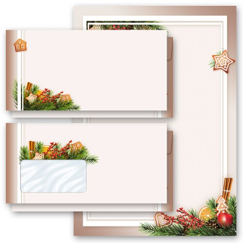 Motif Letter Paper-Set GINGERBREAD TIME