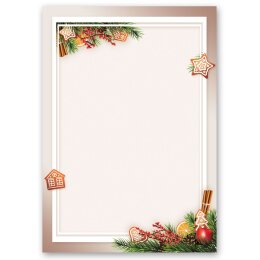 20-pc. Complete Motif Letter Paper-Set GINGERBREAD TIME
