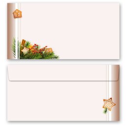 20-pc. Complete Motif Letter Paper-Set GINGERBREAD TIME