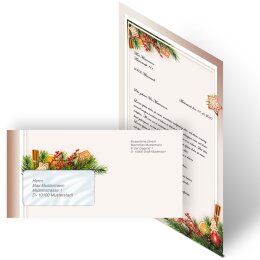 40-pc. Complete Motif Letter Paper-Set GINGERBREAD TIME