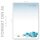 BLUE CHRISTMAS PRESENTS Briefpapier  CLASSIC 100 sheets, DIN A5 (148x210 mm), A5C-157-100