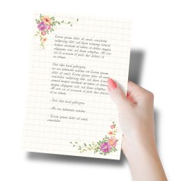 Les blocs-notes LETTRE FLORALE | Format DIN A5 |  2 Blocs