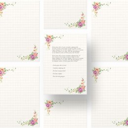 Les blocs-notes LETTRE FLORALE | Format DIN A5 |  2 Blocs