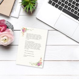Les blocs-notes LETTRE FLORALE | Format DIN A5 |  2 Blocs