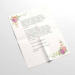 Notepads FLORAL LETTER | DIN A5 Format |  2 Blocks