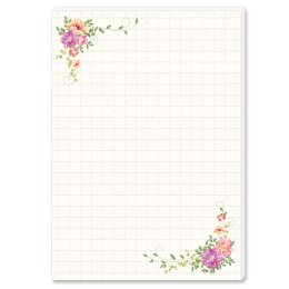 Notizblöcke BLUMENBRIEF | DIN A5 Format | 2 Blöcke Blumen & Blüten, , Paper-Media