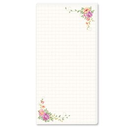 Notepads FLORAL LETTER | DIN LONG Format |  2 Blocks...