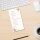 Notepads FLORAL LETTER | DIN LONG Format |  2 Blocks