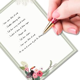 Notepads SUMMER BRANCHES | DIN A6 Format |  2 Blocks