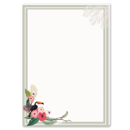 Notepads SUMMER BRANCHES | DIN A6 Format |  4 Blocks Animals, Seasons - Summer, , Paper-Media