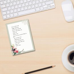 Notepads SUMMER BRANCHES | DIN A6 Format |  4 Blocks