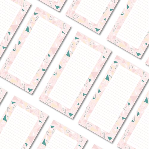 Notepads TRIANGLES | DIN LONG Format