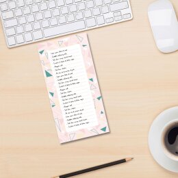 Notepads TRIANGLES | DIN LONG Format |  2 Blocks